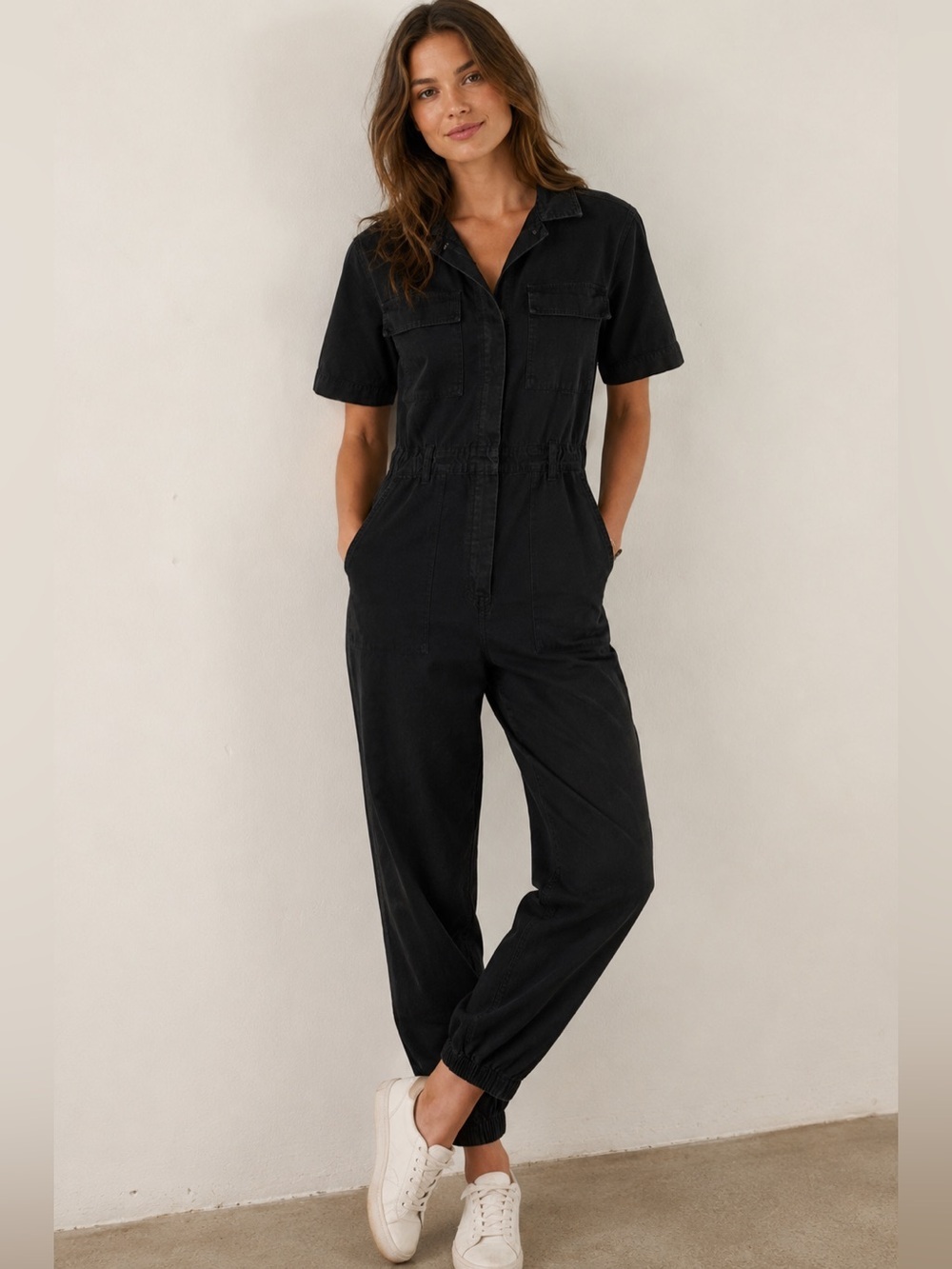 H&M Divided Black Utility Jumpsuit | Size Small